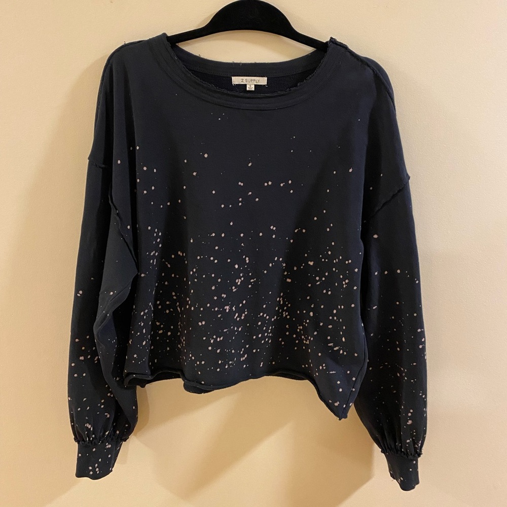 Z SUPPLY Splatter-Print Sweatshirt – Size S